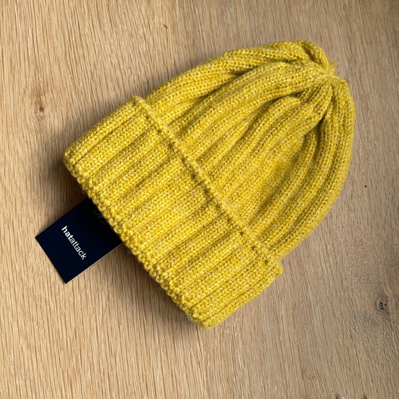 Hat Attack Color Knit Story Beanie in Yellow - Picture 2 of 5